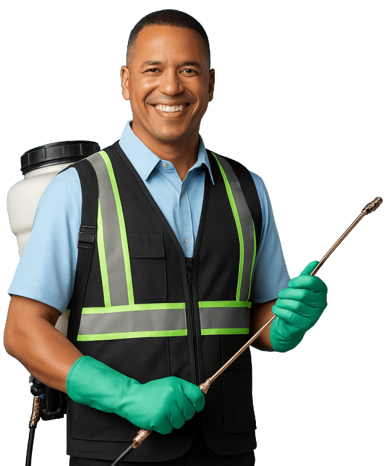 dedetizador sorridente